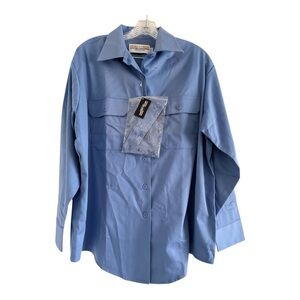 UNITED UNIFORM Manufacturers (NWT) Women’s Blue Uniform LongSleeve Shirt-PLUS 3X